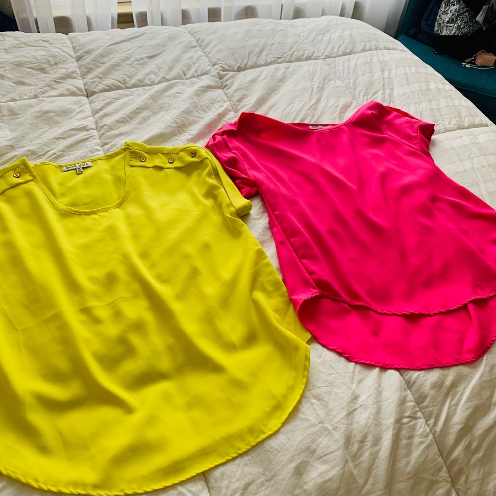 Two Speed Limit Women’s Blouses (Pink and Yellow)